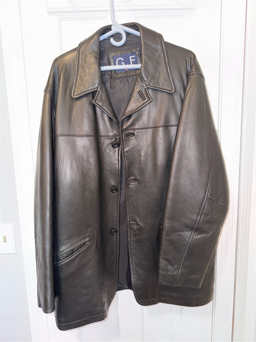 Men's Genuine Leather Jacket Size Large
